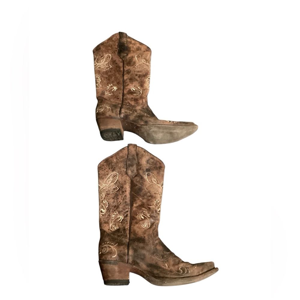 💥PRICE DROP💥 CORRAL CIRCLE G L5001 DISTRESSED BROWN DRAGONFLY WESTERN BOOT - Picture 5 of 7